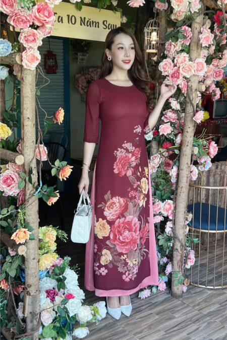 Áo dài bông chân